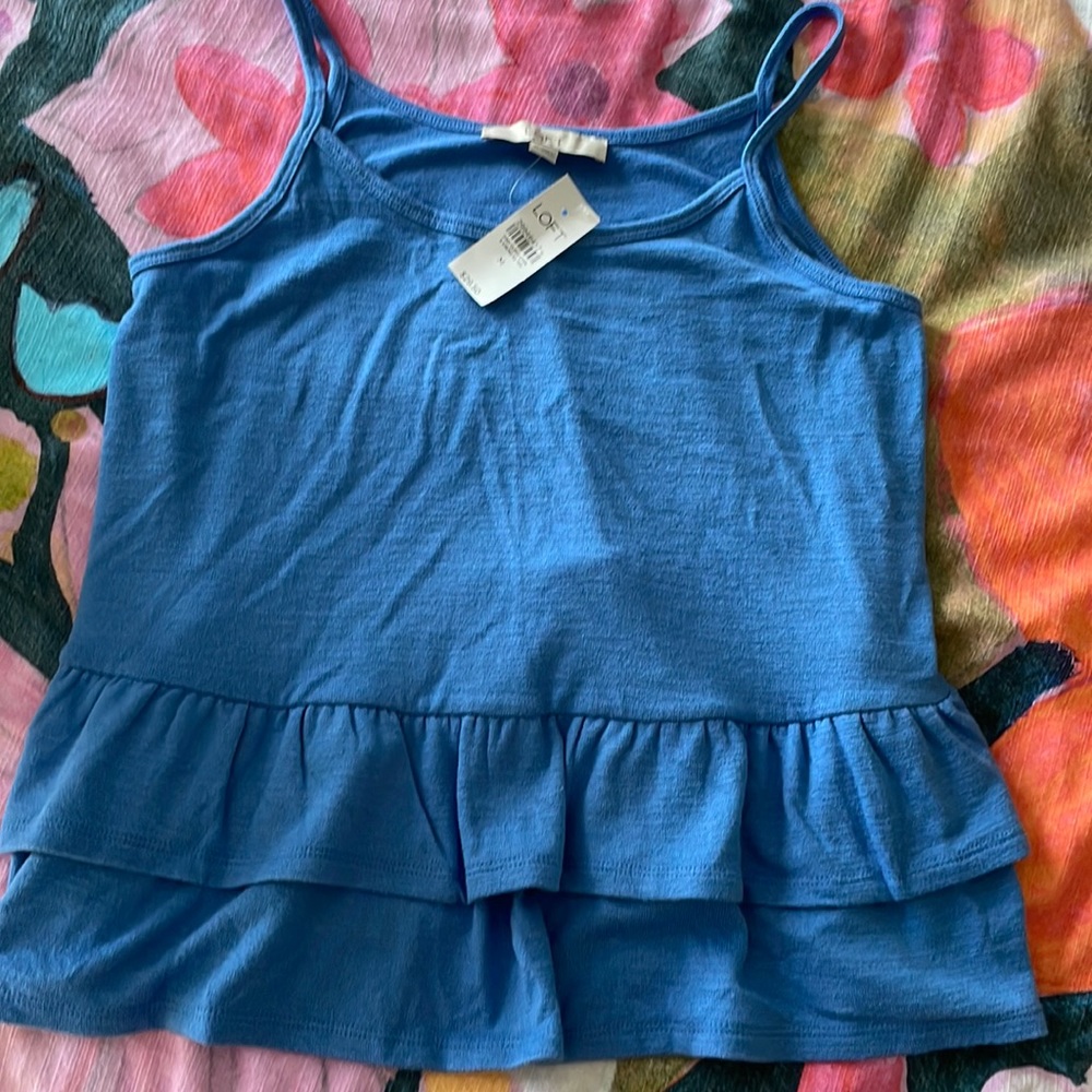 NWT Loft Peplum Tank (M)